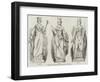 Statues for the New Wing of Somerset-House, Office of Inland Revenue-null-Framed Giclee Print