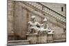 Statues in Campidoglio Square under Snow-Alessandro0770-Mounted Photographic Print