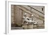 Statues in Campidoglio Square under Snow-Alessandro0770-Framed Photographic Print