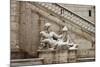 Statues in Campidoglio Square under Snow-Alessandro0770-Mounted Photographic Print