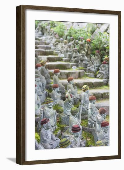 Statues in Daisho-In Buddhist Temple, Miyajima Island, Hiroshima Prefecture, Honshu, Japan, Asia-Christian Kober-Framed Photographic Print