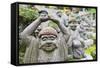 Statues in Daisho-In Buddhist Temple, Miyajima Island, Hiroshima Prefecture, Honshu, Japan, Asia-Christian Kober-Framed Stretched Canvas