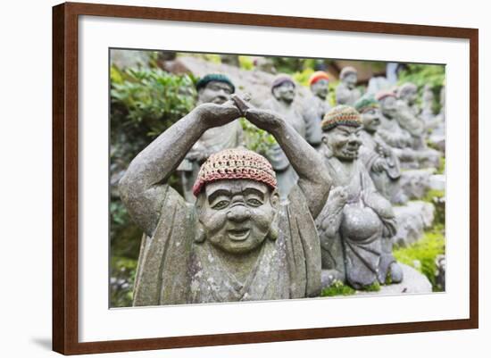 Statues in Daisho-In Buddhist Temple, Miyajima Island, Hiroshima Prefecture, Honshu, Japan, Asia-Christian Kober-Framed Photographic Print
