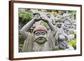 Statues in Daisho-In Buddhist Temple, Miyajima Island, Hiroshima Prefecture, Honshu, Japan, Asia-Christian Kober-Framed Photographic Print