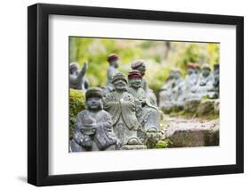 Statues in Daisho-In Buddhist Temple, Miyajima Island, Hiroshima Prefecture, Honshu, Japan, Asia-Christian Kober-Framed Photographic Print