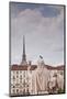 Statues in Front of Gran Madre Di Dio Look over to Mole Antonelliana-Julian Elliott-Mounted Photographic Print