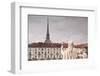 Statues in Front of Gran Madre Di Dio Look over to Mole Antonelliana-Julian Elliott-Framed Photographic Print