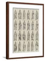 Statues in St Stephen's Hall, and the Central Hall-null-Framed Giclee Print