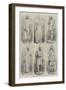 Statues in the Oxford University Museum-null-Framed Premium Giclee Print