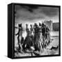 Statues Infront of the Neus Palais, Potsdam, Germany-Simon Marsden-Framed Stretched Canvas