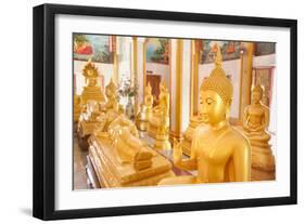 Statues, Karon Beach, Buddhist Temple, Phuket Island, Phuket, Thailand, Southeast Asia, Asia-Andrew Stewart-Framed Photographic Print