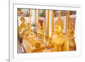 Statues, Karon Beach, Buddhist Temple, Phuket Island, Phuket, Thailand, Southeast Asia, Asia-Andrew Stewart-Framed Photographic Print