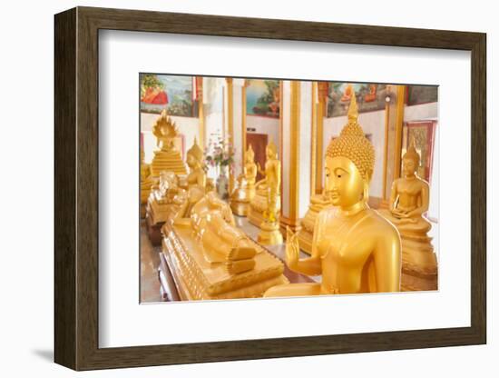 Statues, Karon Beach, Buddhist Temple, Phuket Island, Phuket, Thailand, Southeast Asia, Asia-Andrew Stewart-Framed Photographic Print