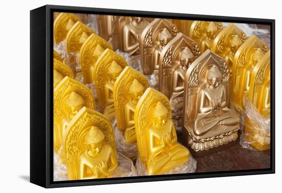 Statues of Buddha for Sale, Shwezigon Paya (Pagoda), Nyaung U-Stephen Studd-Framed Stretched Canvas