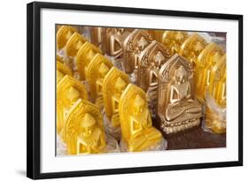 Statues of Buddha for Sale, Shwezigon Paya (Pagoda), Nyaung U-Stephen Studd-Framed Photographic Print