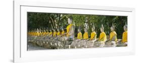 Statues of Buddha in a Temple, Wat Yai Chai Ya Mongkhon, Ayuthaya, Thailand-null-Framed Photographic Print