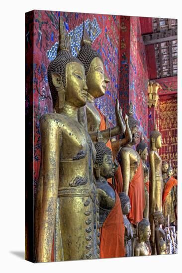 Statues of Buddha Inside Buddhist Temple, Luang Prabang, Laos-Jaynes Gallery-Stretched Canvas