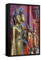 Statues of Buddha Inside Buddhist Temple, Luang Prabang, Laos-Jaynes Gallery-Framed Stretched Canvas