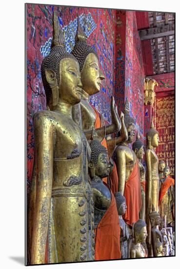 Statues of Buddha Inside Buddhist Temple, Luang Prabang, Laos-Jaynes Gallery-Mounted Photographic Print