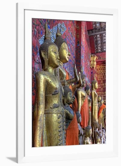 Statues of Buddha Inside Buddhist Temple, Luang Prabang, Laos-Jaynes Gallery-Framed Photographic Print