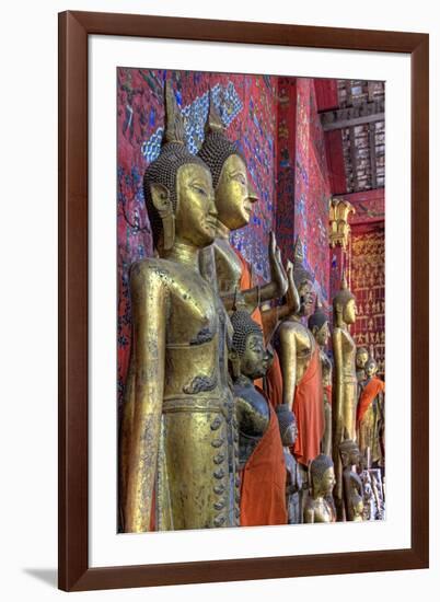 Statues of Buddha Inside Buddhist Temple, Luang Prabang, Laos-Jaynes Gallery-Framed Photographic Print