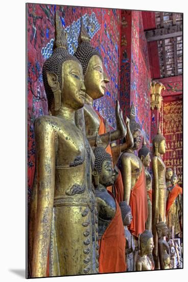 Statues of Buddha Inside Buddhist Temple, Luang Prabang, Laos-Jaynes Gallery-Mounted Photographic Print
