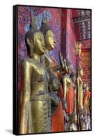Statues of Buddha Inside Buddhist Temple, Luang Prabang, Laos-Jaynes Gallery-Framed Stretched Canvas