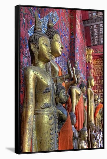 Statues of Buddha Inside Buddhist Temple, Luang Prabang, Laos-Jaynes Gallery-Framed Stretched Canvas