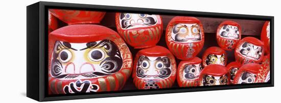 Statues of Daruma in a Temple, Shorinzan Daruma-Ji, Takasaki, Gunma Prefecture, Honshu, Japan-null-Framed Stretched Canvas