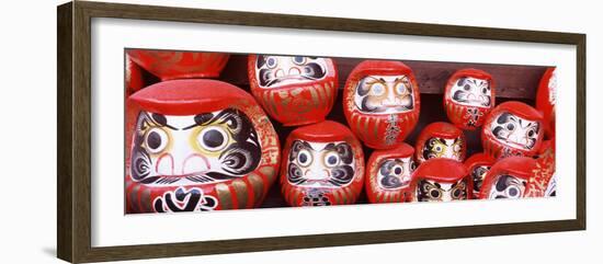 Statues of Daruma in a Temple, Shorinzan Daruma-Ji, Takasaki, Gunma Prefecture, Honshu, Japan-null-Framed Photographic Print