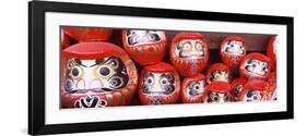 Statues of Daruma in a Temple, Shorinzan Daruma-Ji, Takasaki, Gunma Prefecture, Honshu, Japan-null-Framed Photographic Print