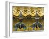 Statues of Demons on the Golden Chedi, Wat Phra Kaeo Complex (Grand Palace Complex), Bangkok, Thail-Richard Maschmeyer-Framed Photographic Print