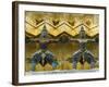 Statues of Demons on the Golden Chedi, Wat Phra Kaeo Complex (Grand Palace Complex), Bangkok, Thail-Richard Maschmeyer-Framed Photographic Print