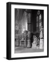 Statues of Eminent Figures Buried in Westminster Abbey, London-Frederick Henry Evans-Framed Photographic Print