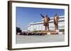 Statues of Former Presidents Kim Il-Sung and Kim Jong Il-Gavin Hellier-Framed Photographic Print