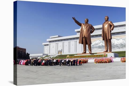 Statues of Former Presidents Kim Il-Sung and Kim Jong Il-Gavin Hellier-Stretched Canvas