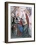 Statues of Holy Women Following Christ, Detail from Crucifixion-Gaudenzio Ferrari-Framed Giclee Print