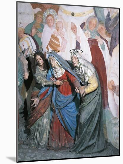 Statues of Holy Women Following Christ, Detail from Crucifixion-Gaudenzio Ferrari-Mounted Giclee Print