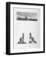Statues of Memnon, Thebes, Egypt, C1808-L Petit-Framed Giclee Print