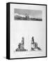 Statues of Memnon, Thebes, Egypt, C1808-L Petit-Framed Stretched Canvas