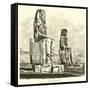 Statues of Memnon-null-Framed Stretched Canvas