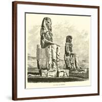Statues of Memnon-null-Framed Giclee Print