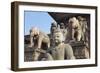 Statues of Nyatapola Temple-Ian Trower-Framed Photographic Print