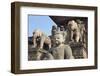 Statues of Nyatapola Temple-Ian Trower-Framed Photographic Print