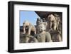 Statues of Nyatapola Temple-Ian Trower-Framed Photographic Print