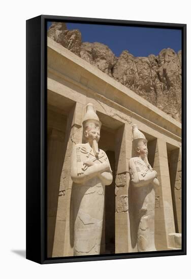 Statues of Osiris, Deir-El-Bahri (Hatshepsut's Temple), West Bank-Richard Maschmeyer-Framed Stretched Canvas