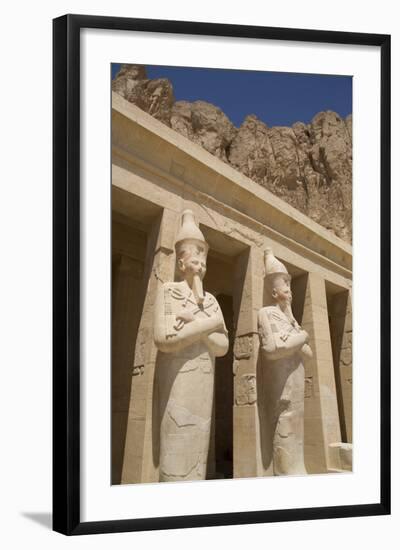 Statues of Osiris, Deir-El-Bahri (Hatshepsut's Temple), West Bank-Richard Maschmeyer-Framed Photographic Print