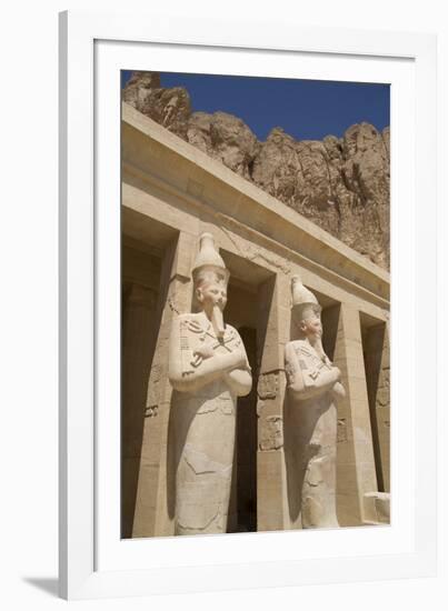 Statues of Osiris, Deir-El-Bahri (Hatshepsut's Temple), West Bank-Richard Maschmeyer-Framed Photographic Print