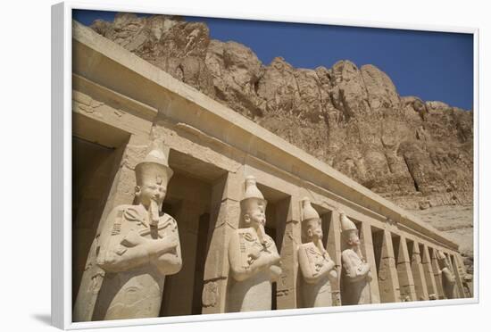 Statues of Osiris, Deir-El-Bahri (Hatshepsut's Temple), West Bank-Richard Maschmeyer-Framed Photographic Print