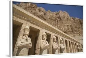 Statues of Osiris, Deir-El-Bahri (Hatshepsut's Temple), West Bank-Richard Maschmeyer-Framed Photographic Print